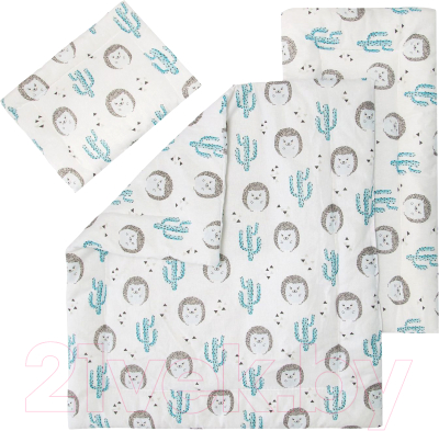 

Комплект постельный в коляску Amarobaby, Mommy Star Ежики / AMARO-36MS-Ez