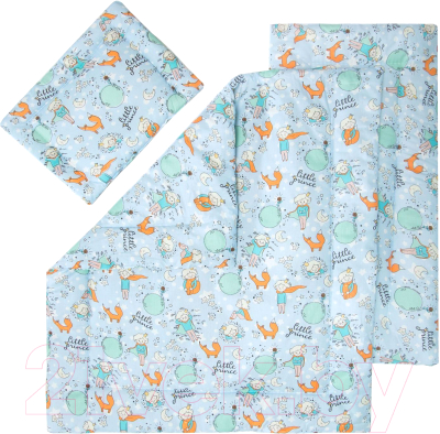 

Постельные принадлежности для коляски Amarobaby, Mommy Star Маленький принц / AMARO-36MS-MPr