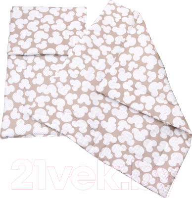 

Комплект постельный в коляску Amarobaby, Mommy Star Мышонок / AMARO-36MS-MK