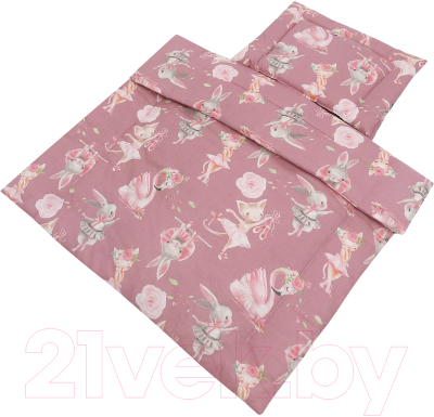 

Комплект постельный в коляску Amarobaby, Mommy Star Нежный танец / AMARO-36MS-NT
