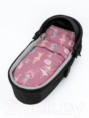 Комплект постельный в коляску Amarobaby Mommy Star Нежный танец / AMARO-36MS-NT (розовый)