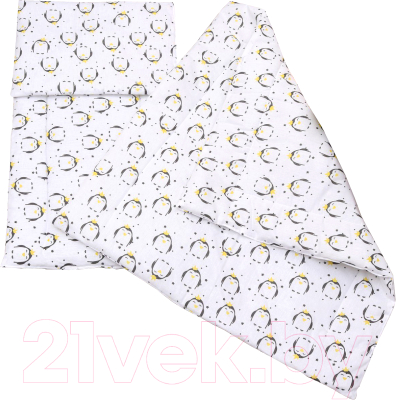 

Комплект постельный в коляску Amarobaby, Mommy Star Пингвины / AMARO-36MS-Pi