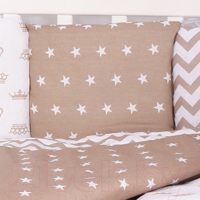 Комплект постельный для малышей Amarobaby Royal Baby (15 предметов, коричневый)