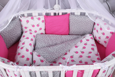 Комплект постельный для малышей Amarobaby Sweet (15 предметов)