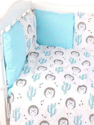 Комплект постельный для малышей Amarobaby Ежики / AMARO-3015-Ez