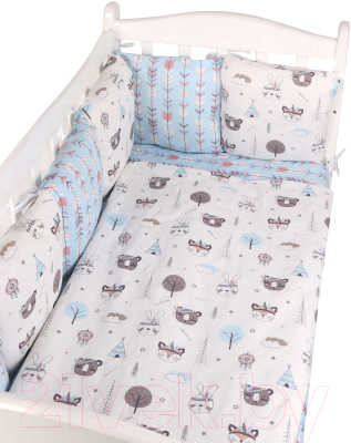 Комплект постельный для малышей Amarobaby Индейцы / AMARO-3015-In