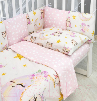 

Комплект постельный в кроватку Amarobaby, Сонные совушки / AMARO-3015-SS