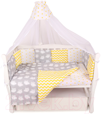 

Комплект постельный в кроватку Amarobaby, Совята