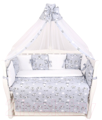 

Комплект постельный в кроватку Amarobaby, Exclusive Soft Collection 101 барашек / AMARO-3018-SCB