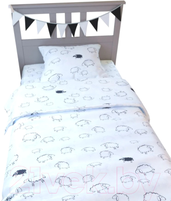 

Комплект постельного белья Amarobaby, Time to Sleep Овечки / AMARO-3403-OB