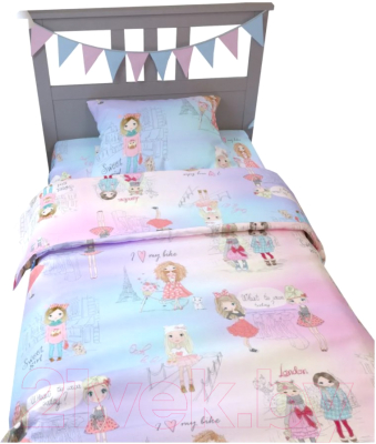 

Комплект постельного белья Amarobaby, Time to Sleep Парижанка / AMARO-3403-Pa