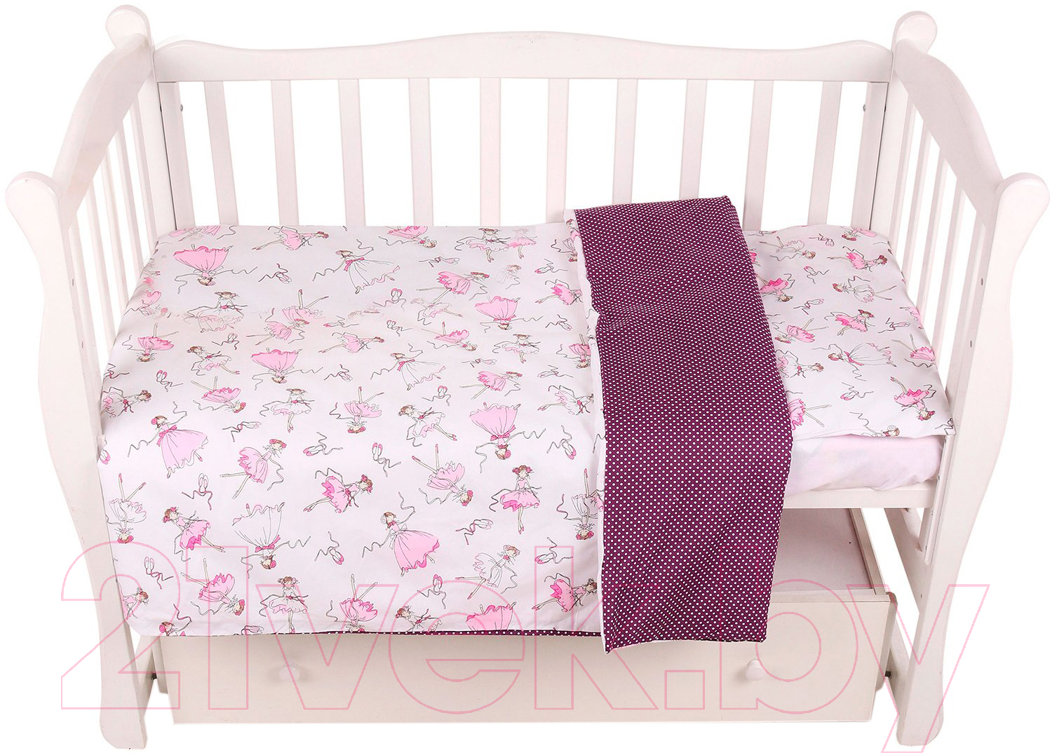 Комплект постельный для малышей Amarobaby Baby Boom / КПБ-3 Амели