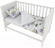 Комплект постельный для малышей Amarobaby Baby Boom / КПБ-3-Город (белый) - 