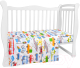 Комплект постельный для малышей Amarobaby Baby Boom Городской транспорт / AMARO-3003-GT - 