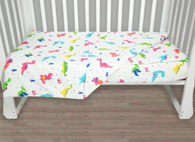Комплект постельный для малышей Amarobaby Baby Boom Дракончики / AMARO-3003-D