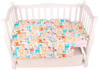 Комплект постельный для малышей Amarobaby Baby Boom / КПБ-3 Жирафики - 