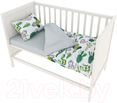 

Комплект постельный детский Amarobaby, Baby Boom / КПБ-3-Кактусы