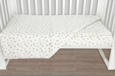 Комплект постельный для малышей Amarobaby Baby Boom Короны принцессы / AMARO-3003-KP