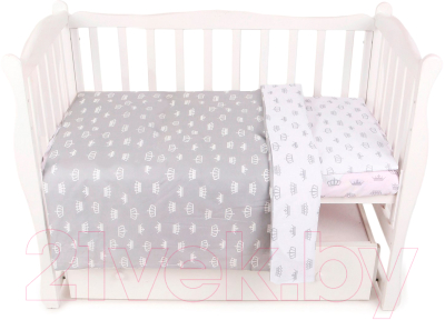 

Комплект постельный детский Amarobaby, Baby Boom / КПБ-3 Короны