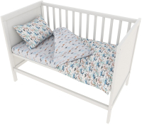 

Комплект постельный для новорожденных Amarobaby, Baby Boom / КПБ-3-Ламы