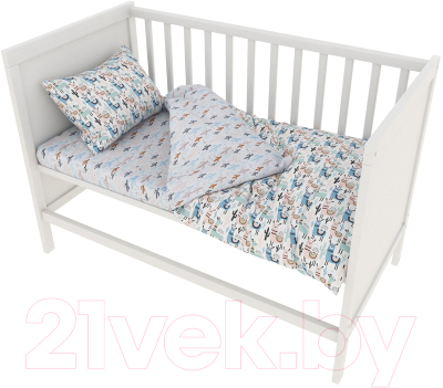 

Комплект постельный детский Amarobaby, Baby Boom / КПБ-3-Ламы