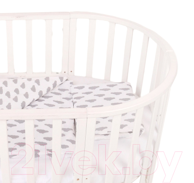 Комплект постельный для малышей Amarobaby Baby Boom Облака / КПБ-3 Облака серый (серый)
