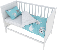 

Комплект постельный для малышей Amarobaby, Baby Boom Слоники / КПБ-3-Слоники