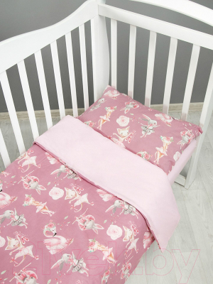 Комплект постельный для малышей Amarobaby Baby Boom Нежный танец / AMARO-3003-NT (розовый)