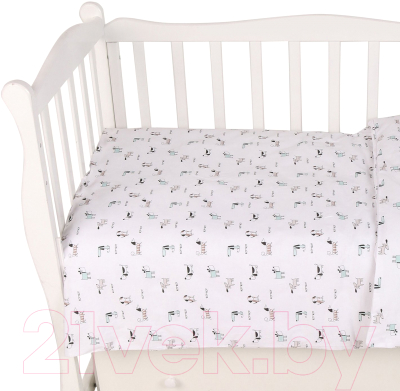 Комплект постельный для малышей Amarobaby Exclusive Original Collection Собачки / AMARO-3003-OCS