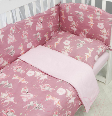 

Комплект постельный в кроватку Amarobaby, Нежный танец / AMARO-3004-NT