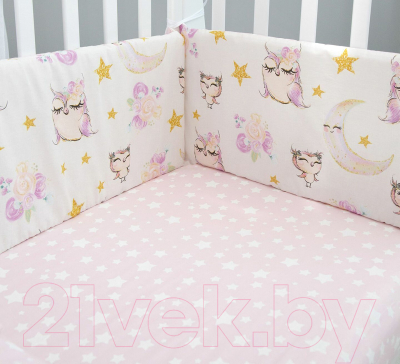 

Комплект постельный в кроватку Amarobaby, Сонные совушки / AMARO-3004-SS