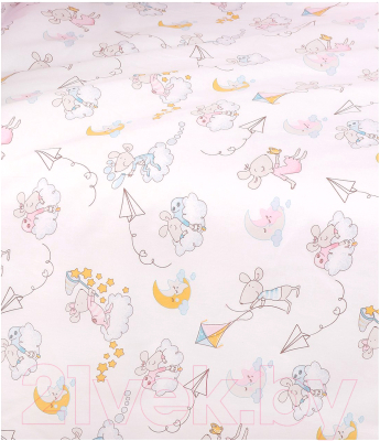 Комплект постельный для малышей Amarobaby Мышата в облаках / AMARO-3007-MvO