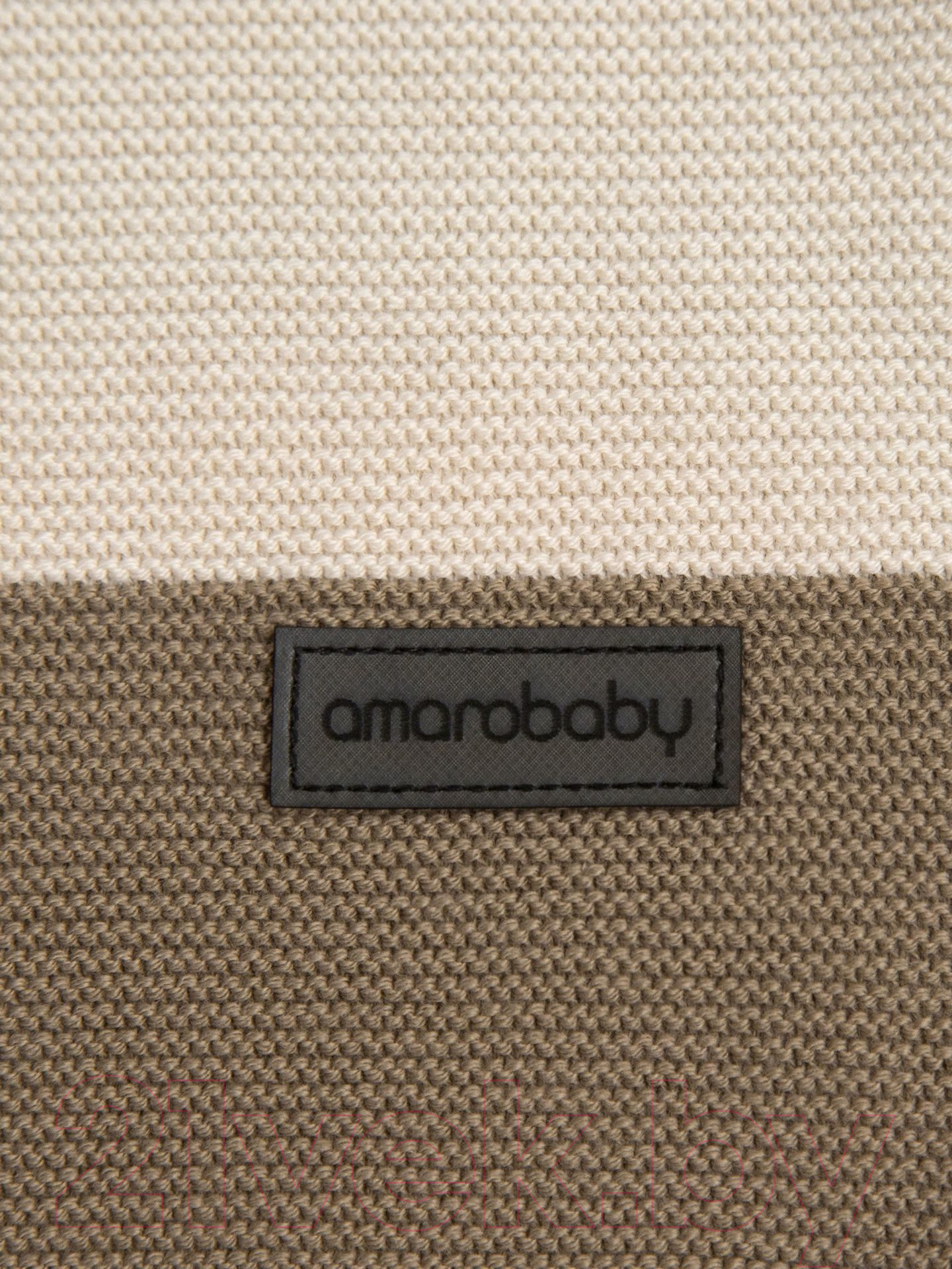Костюм для малышей Amarobaby Pure Love Double / AB-OD21-PLD11/12-80 (коричневый, р. 80) — фото 4