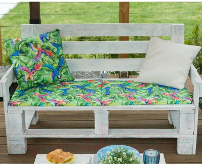 Подушка для садовой мебели Этель Попугай / 4264627 (45x150)