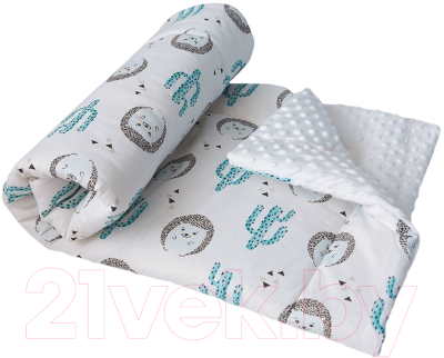 

Плед детский Amarobaby, Растем вместе Ежики / AMARO-62RV-Ez