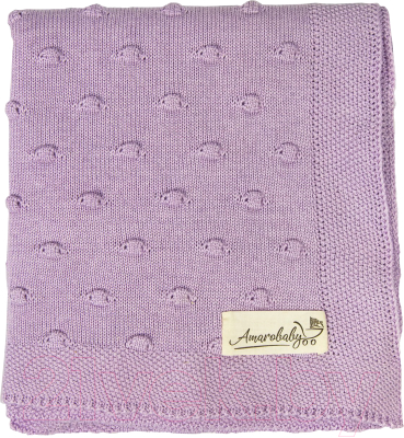 

Плед детский Amarobaby, Pure Love Шишечки / AMARO-62PLSh-Lav