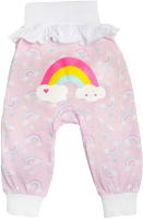 Штаны для младенцев Amarobaby Rainbow / AMARO-ODRB6-80 (розовый, р-р 80-86) - 