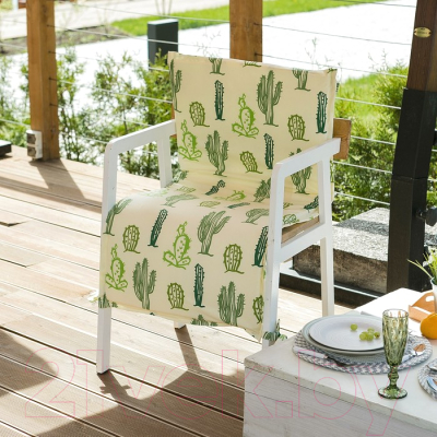 Подушка для садовой мебели Этель Кактусы / 4264644 (50x100)