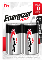 

Комплект батареек Energizer, Мax Alk D/LR20 BP2 / E301533400