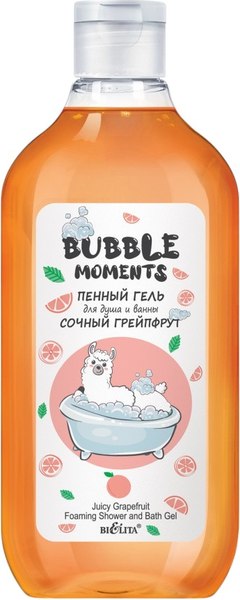 Гель для душа Belita Bubble moments Сочный грейпфрут Пенный (300мл)