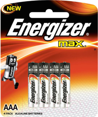 

Комплект батареек Energizer, Мax Alk E92/AAA / E300157304