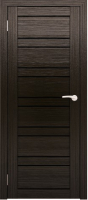 Дверь межкомнатная Юни Амати 25 60x200 (дуб венге/стекло черное) - 