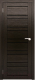 Дверь межкомнатная Юни Амати 25 60x200 (дуб венге/стекло черное) - 