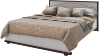 Полуторная кровать Мебель-КМК 1400 Сицилия 0852.28 (белый/дуб портовый/дуб полярный) - 