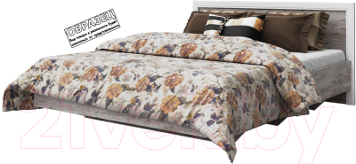 Односпальная кровать Мебель-КМК 900 Эстель 0738.28 (дуб полярный/сосна)