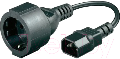 Изображение товара Кабель/переходник CyberPower С IEC C13 на Schuko / EX10015BKC14-DE