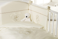 Комплект постельный для малышей Feretti Baby Beddings Culla Gemell (слоновая кость) - 