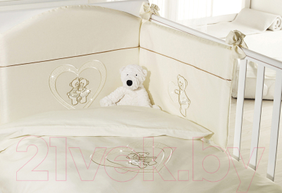 Комплект постельный для малышей Feretti Baby Beddings Culla Gemell (слоновая кость)