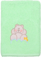 Полотенце детское Kidboo Мишка на облаке 40x70 (зеленый) - 