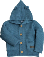 Кофта для малышей Amarobaby Pure Love / AMARO-OD20-SH1201/20-86 (синий, р. 86) - 